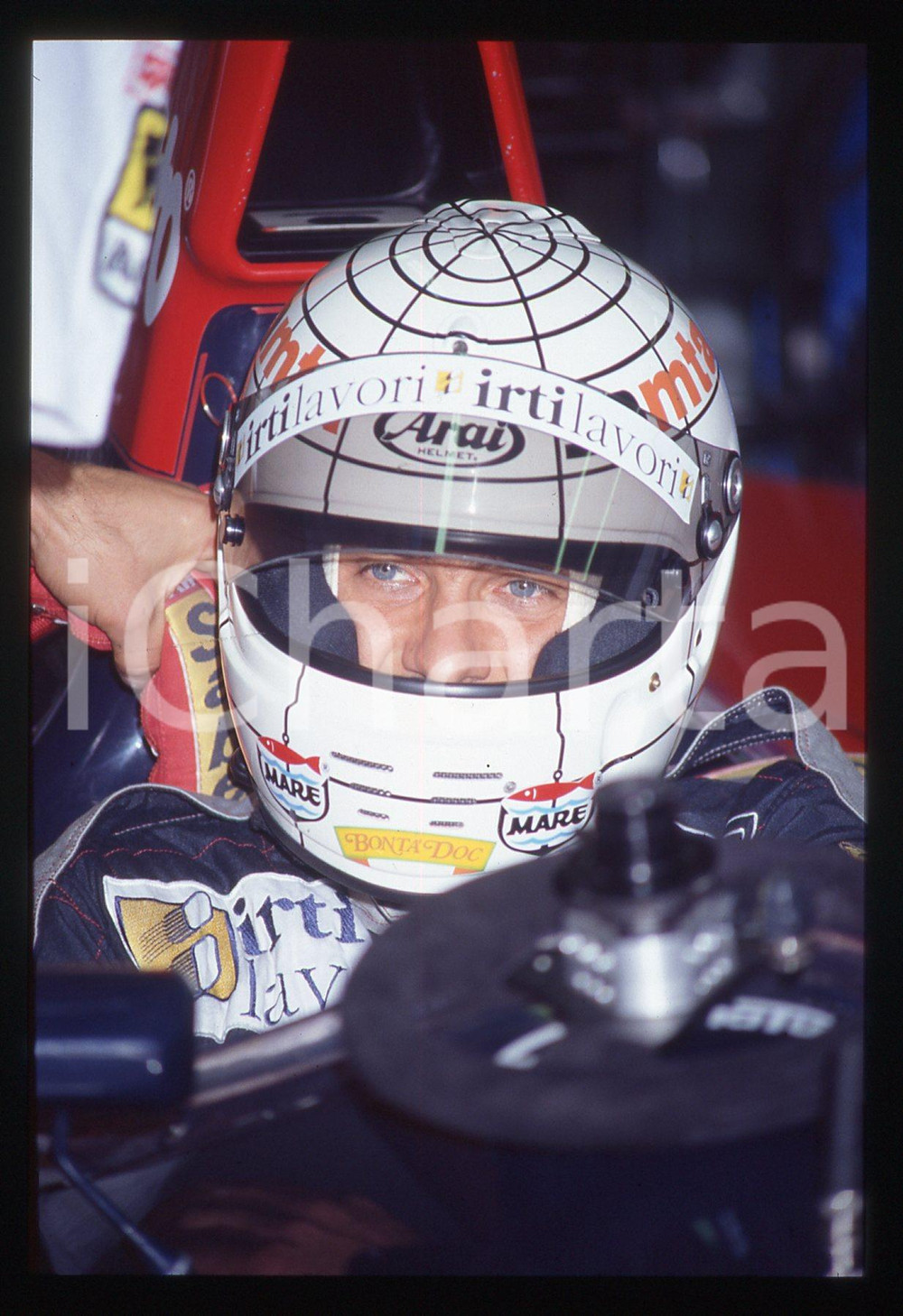 35mm vintage slide* 1991 FORMULA 1 - Gabriele TARQUINI su FONDMETAL FA1/M-E 