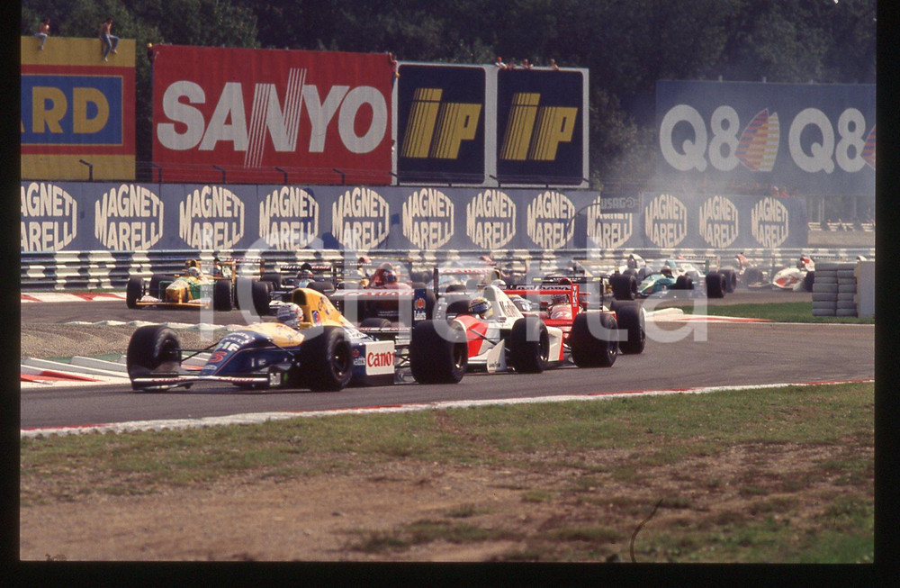 35mm vintage slide* 1992 MONZA F1 Vetture in pista durante Gran Premio D'ITALIA