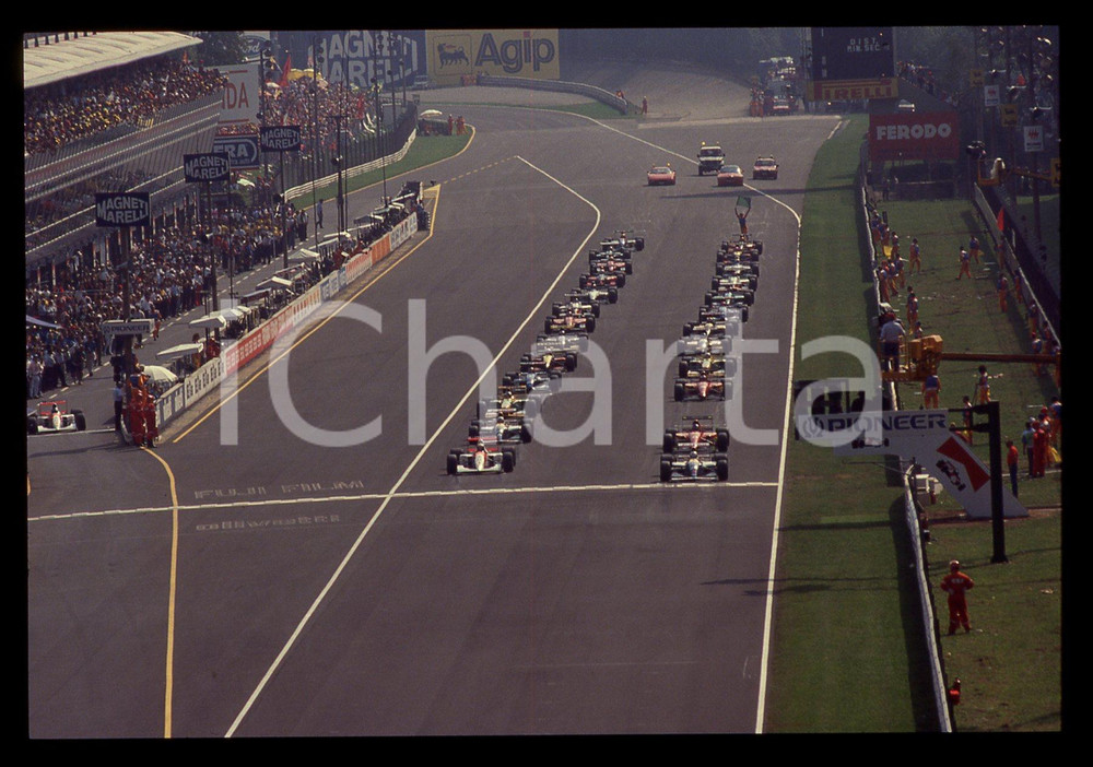 35mm vintage slide* 1992 MONZA FORMULA 1 - Partenza del Gran Premio d'ITALIA