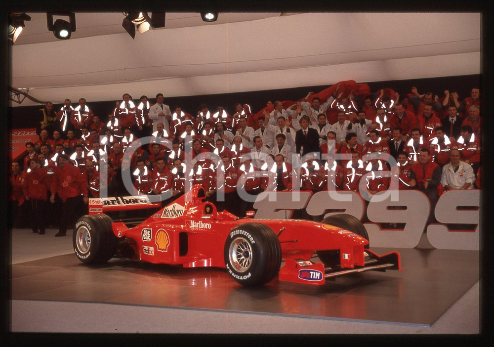 35mm vintage slide* 1999 FORMULA 1 - Presentazione FERRARI F399 (2)