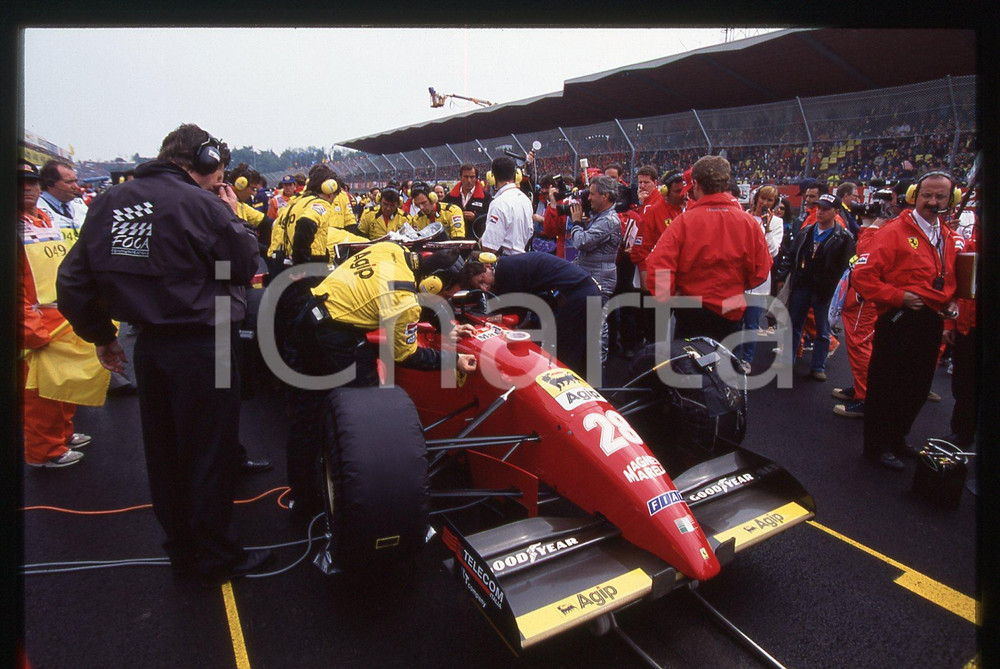 35mm vintage slide* 1995 FORMULA 1 Gerhard BERGER a bordo della FERRARI 412T2 *