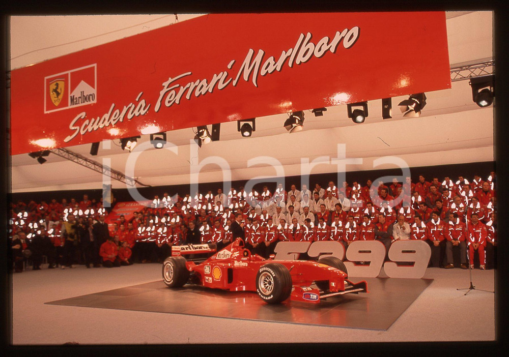35mm vintage slide* 1999 MARANELLO FORMULA 1 - Presentazione FERRARI F399 (6)