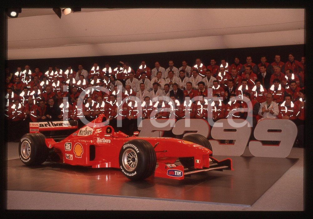35mm vintage slide* 1999 MARANELLO FORMULA 1 - Presentazione FERRARI F399 (12)