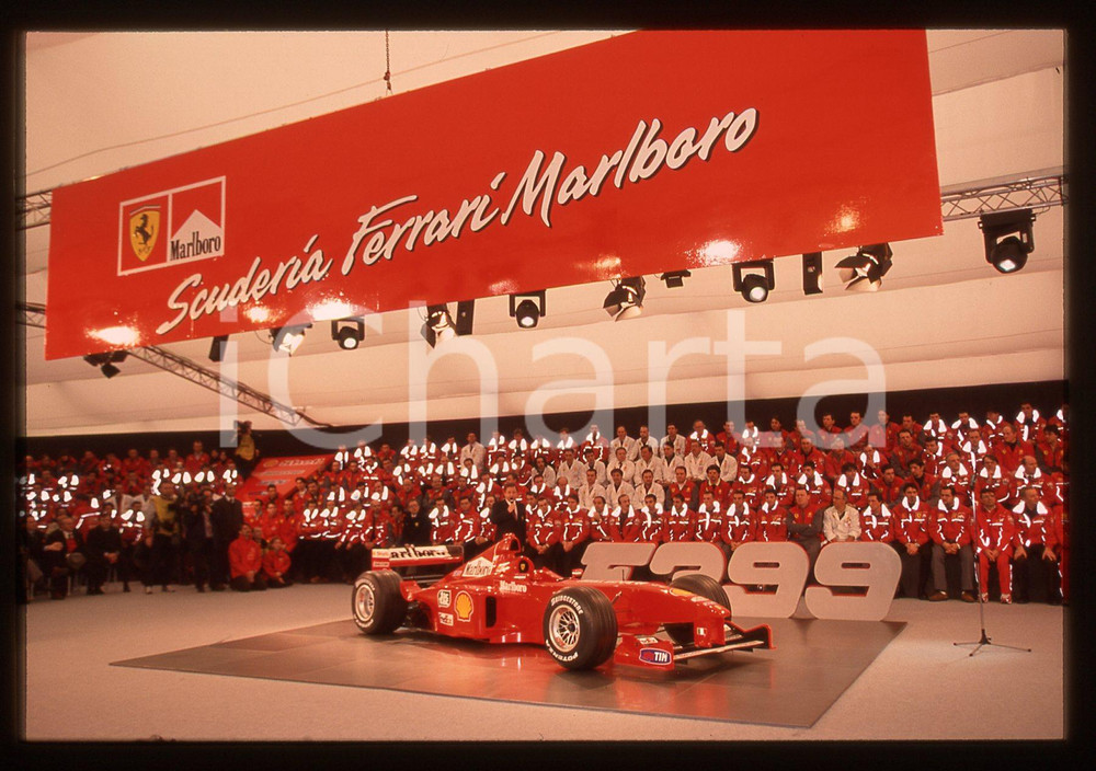 35mm vintage slide* 1999 MARANELLO FORMULA 1 - Presentazione FERRARI F399 (13)