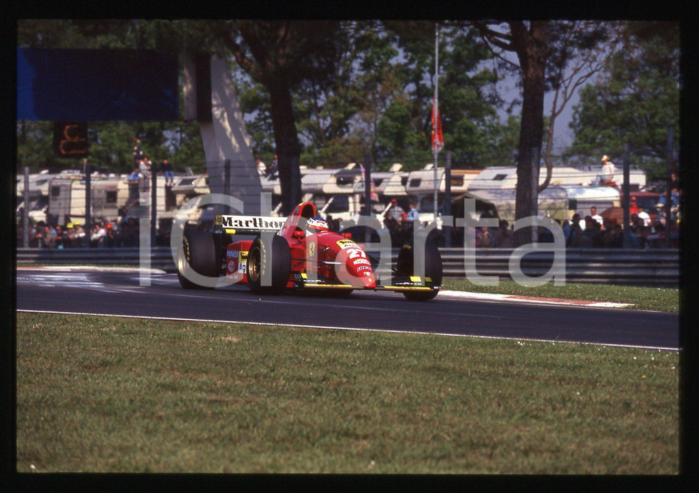 35mm vintage slide* 1995 IMOLA F1 Jean ALESI in pista su FERRARI 412T2 (3)