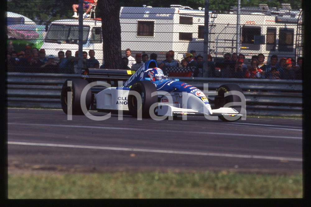 35mm vintage slide* 1995 IMOLA F1 - Ukyo KATAYAMA in pista su TYRRELL 023
