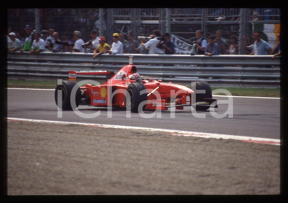 Fotografia d epoca originale 35mm vintage slide 1997 MONZA F1   Michael SCHUMACHER su FERRARI F310B 1