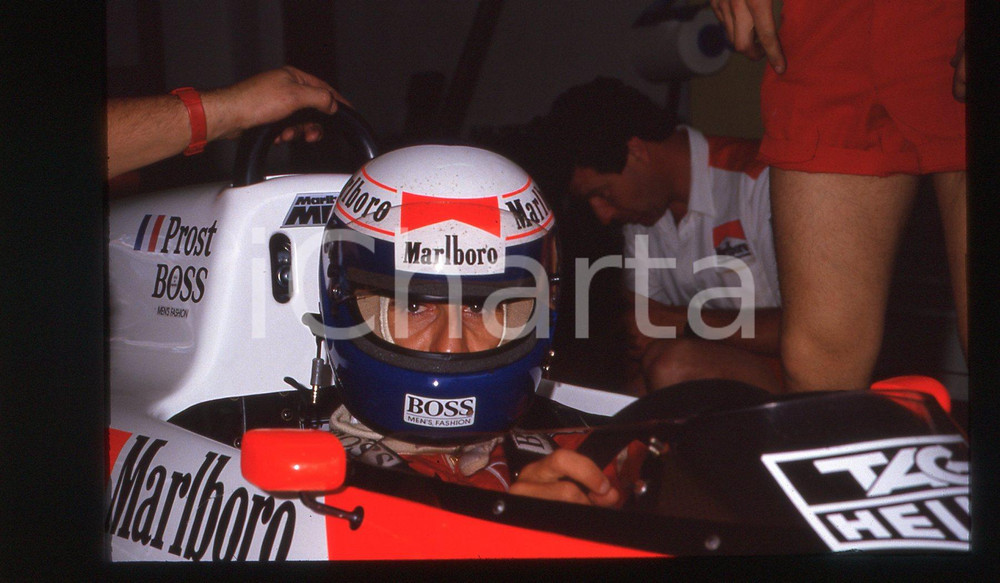 35mm vintage slide* 1988 FORMULA 1 - Alain PROST ritratto del pilota MCLAREN (3)