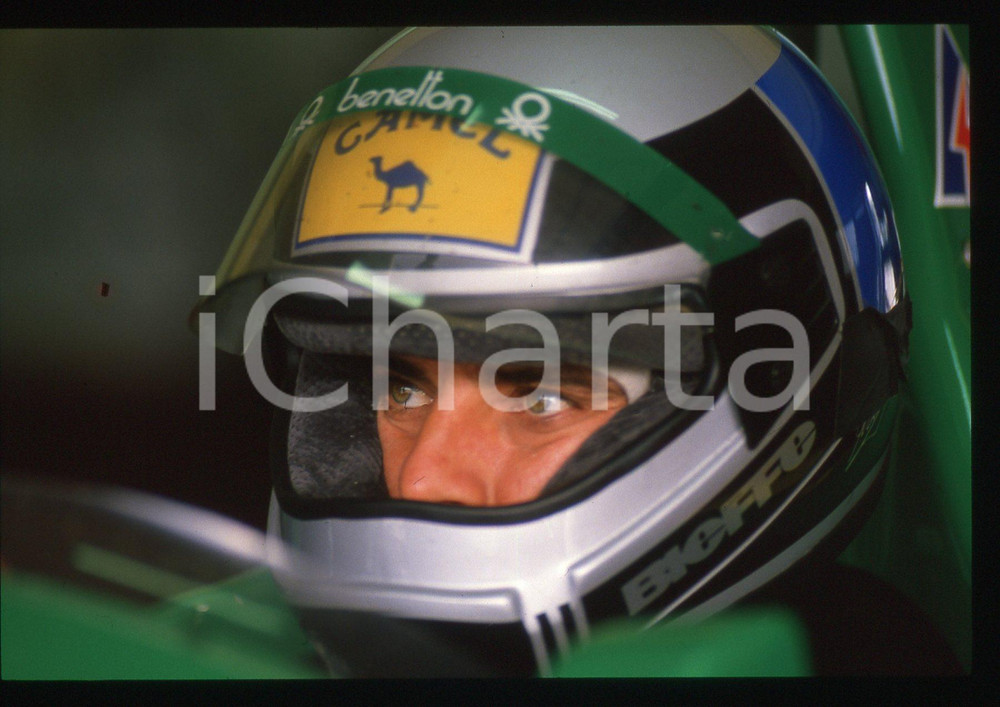 35mm vintage slide* 1988 FORMULA 1 Alessandro NANNINI su BENETTON B188
