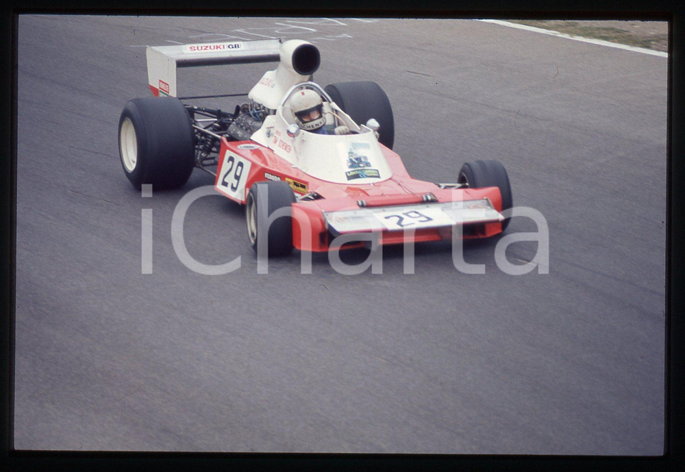 Fotografia d'epoca originale 35mm vintage slide* 1975ca FORMULA 1 - Monoposto durante un Gran Premio (7) 1