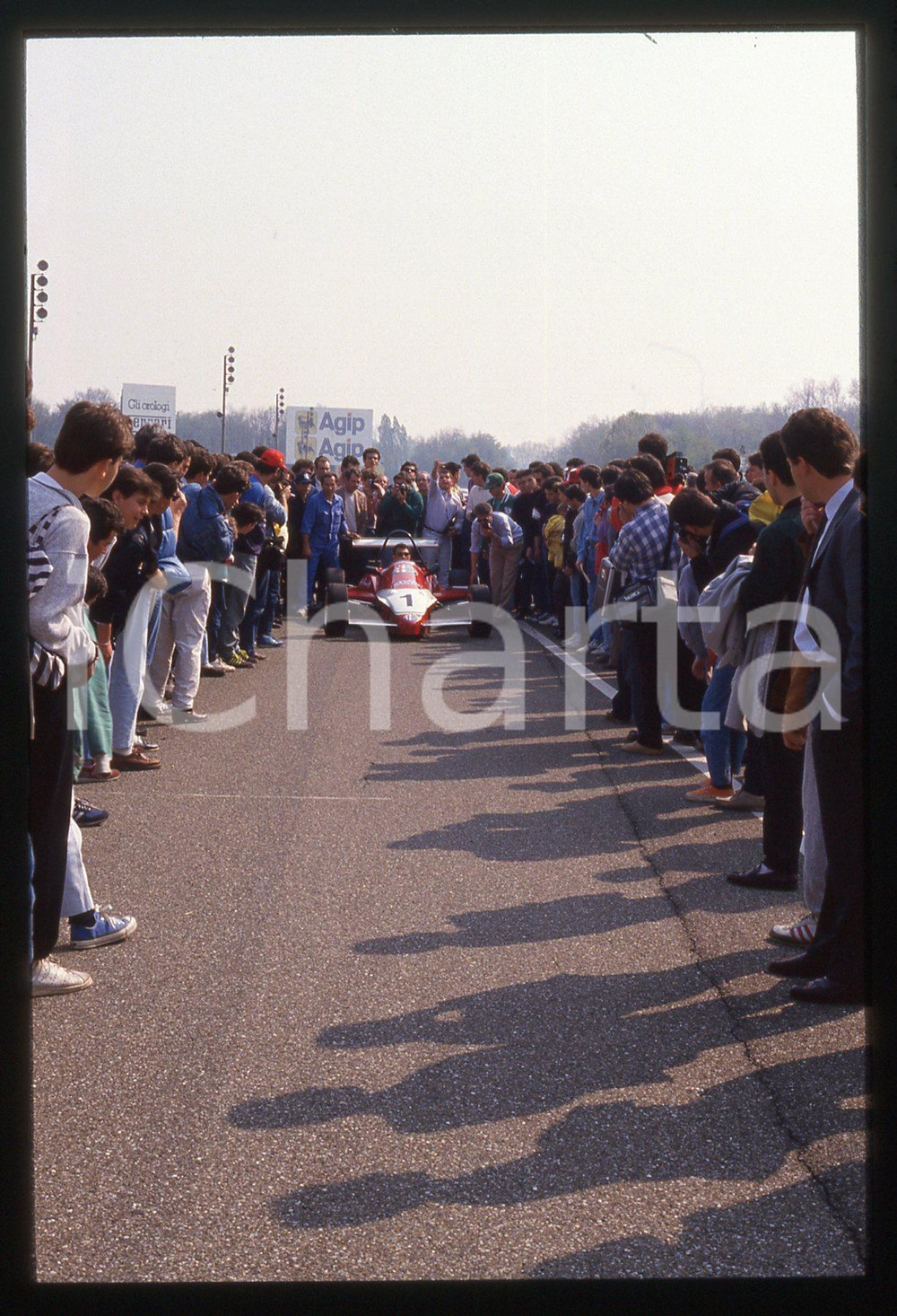 Fotografia d'epoca originale 35mm vintage slide* 1985ca AUTOMOBILISMO - ALFA ROMEO vettura di FORMULA 3 (3) 1