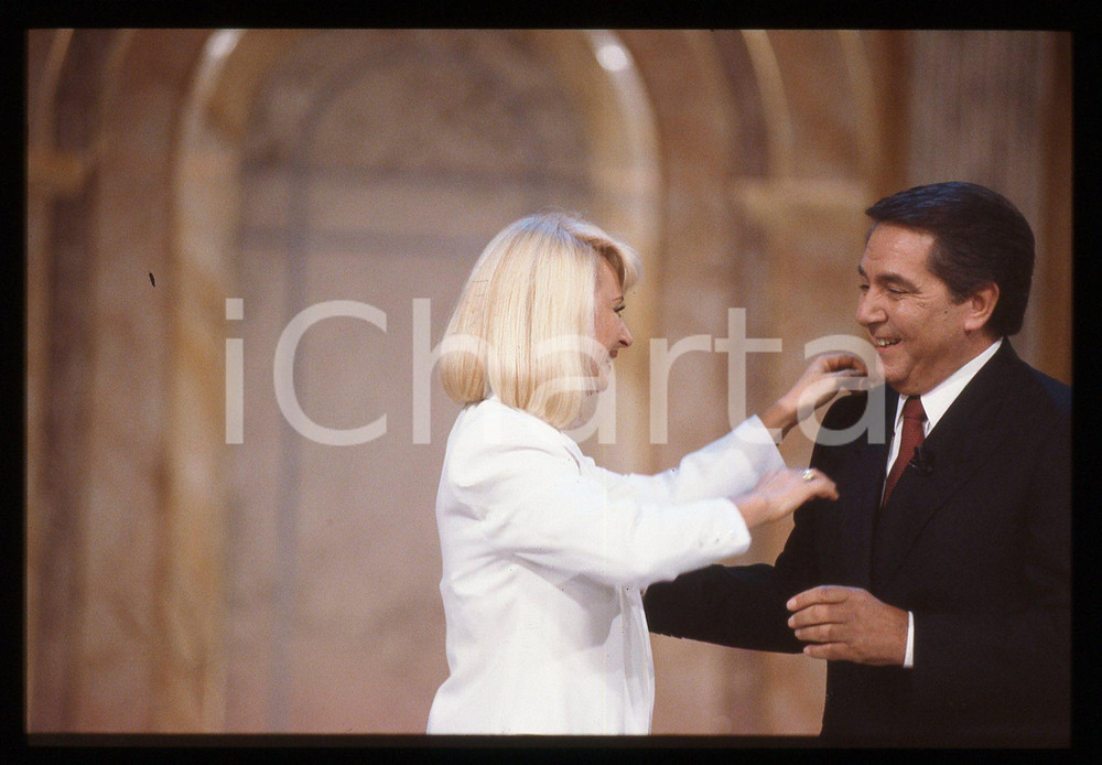 35mm vintage slide* 1991 FANTASTICO 12 Raffaella Carrà e Corrado MANTONI