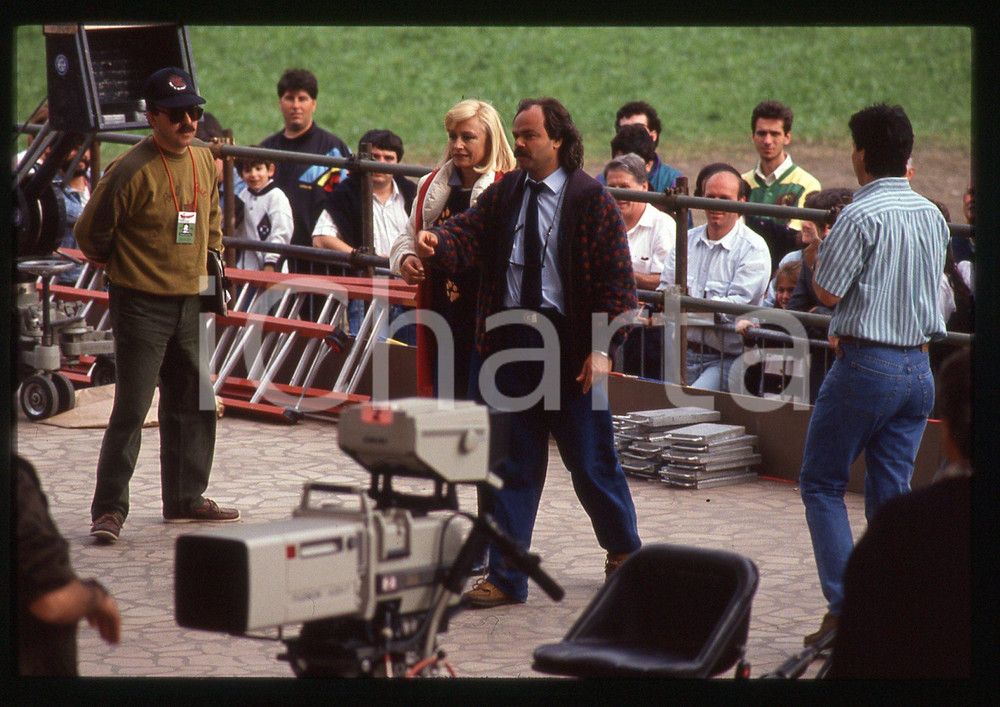 35mm vintage slide*1991 SAINT VINCENT - Raffaella CARRA' e Sergio JAPINO (2)