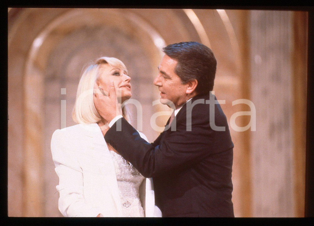 35mm vintage slide* 1991 FANTASTICO 12 Raffaella Carrà e Corrado MANTONI (5)