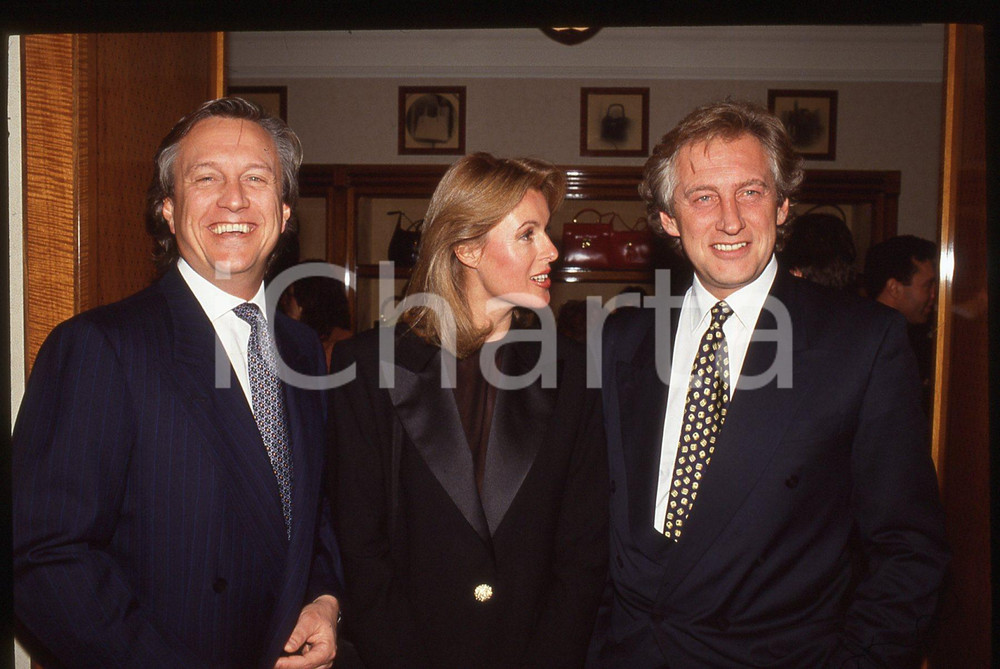 Fotografia d epoca originale 35mm vintage slide 1990ca MILANO Maurizio GUCCI Ritratto dell imprenditore 4 1