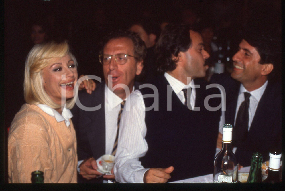 35mm vintage slide* 1990 TELEVISIONE - Raffaella CARRA' con Michele MIRABELLA