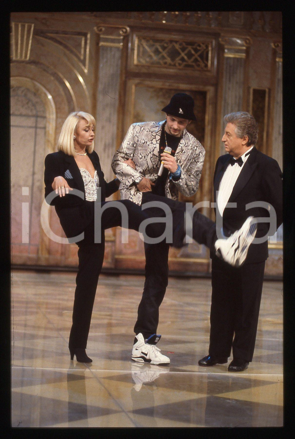 35mm vintage slide* 1991 FANTASTICO 12 - Raffaella CARRA' e Lorenzo JOVANOTTI *