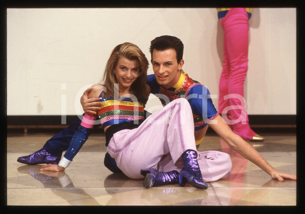 35mm vintage slide*1991 FANTASTICO 12 - Denis BRAGATTO e Mia MOLINARI