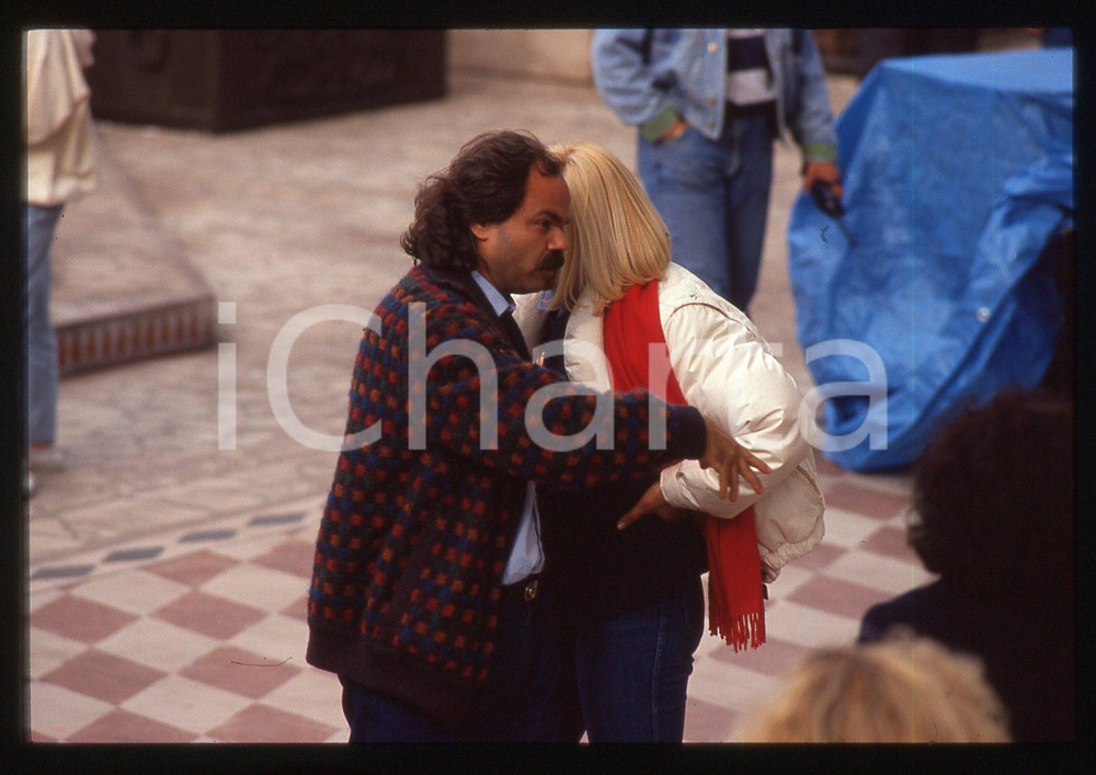 35mm vintage slide*1991 SAINT VINCENT - Raffaella CARRA' e Sergio JAPINO (3)