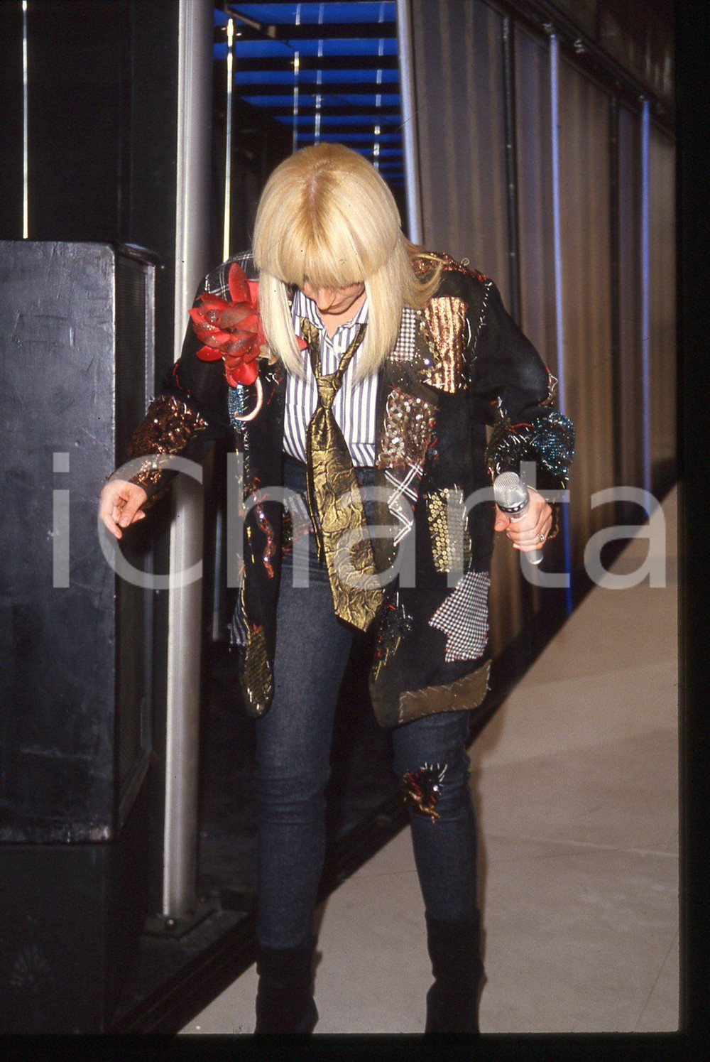 35mm vintage slide* 1988 RAFFAELLA CARRA' SHOW - Raffaella CARRA' ritratto (5)