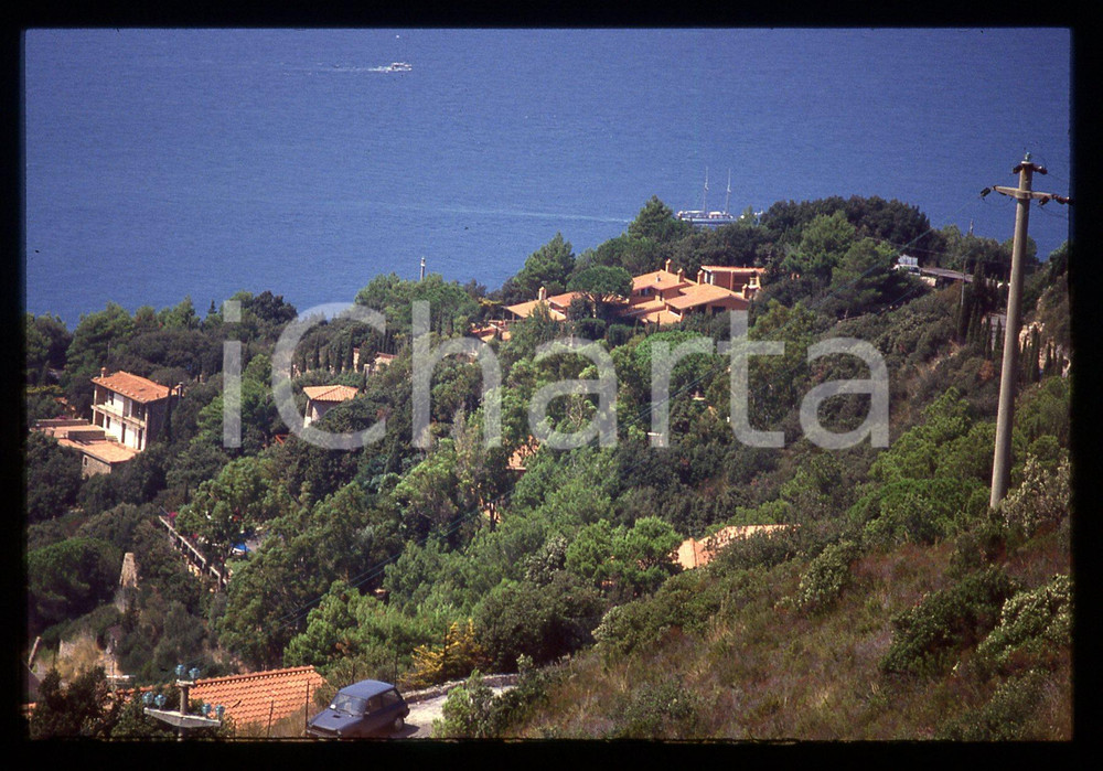 Fotografia d epoca originale 35mm vintage slide 1990ca ARGENTARIO Raffaella CARRA  Vista della sua villa 6 1