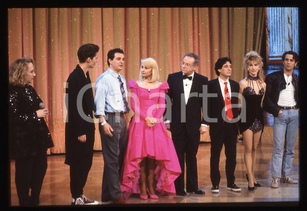 35mm vintage slide* 1991 FANTASTICO 12 - Raffaella CARRA' e Johnny DORELLI (17)