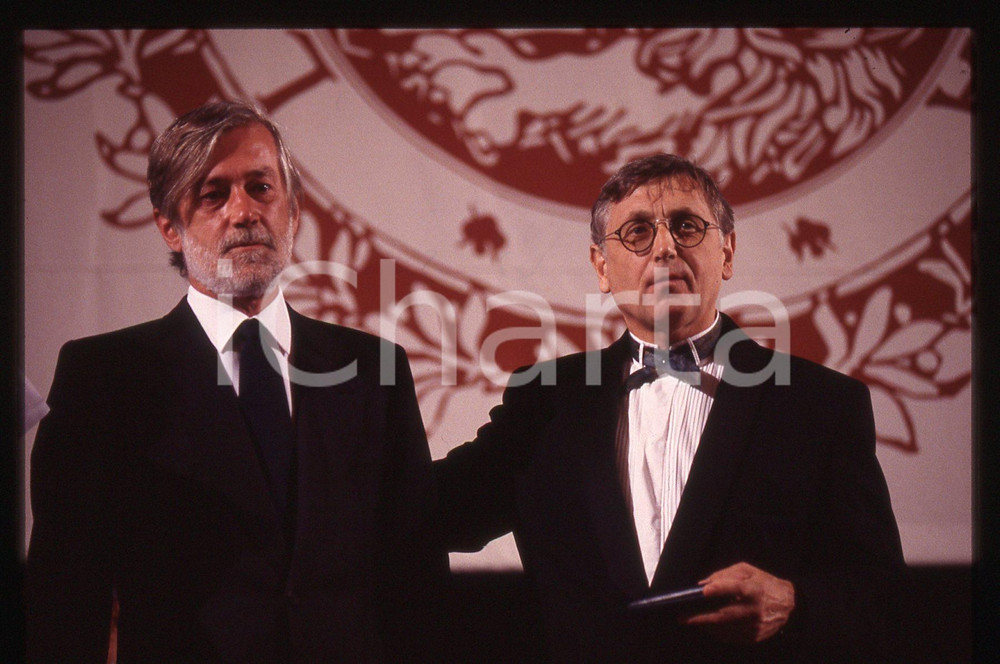 35mm vintage slide*1992 Festival CINEMA VENEZIA Jiri MENZEL e Carlo SCOGNAMIGLIO