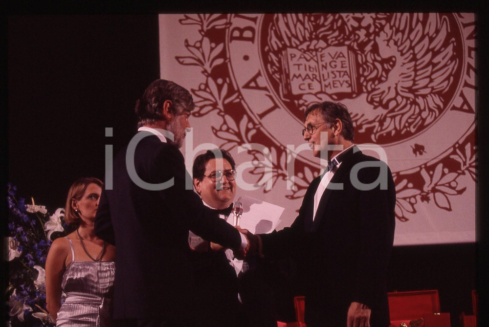 35mm vintage slide*1992 Festival CINEMA VENEZIA - Carlo SCOGNAMIGLIO Jiri MENZEL