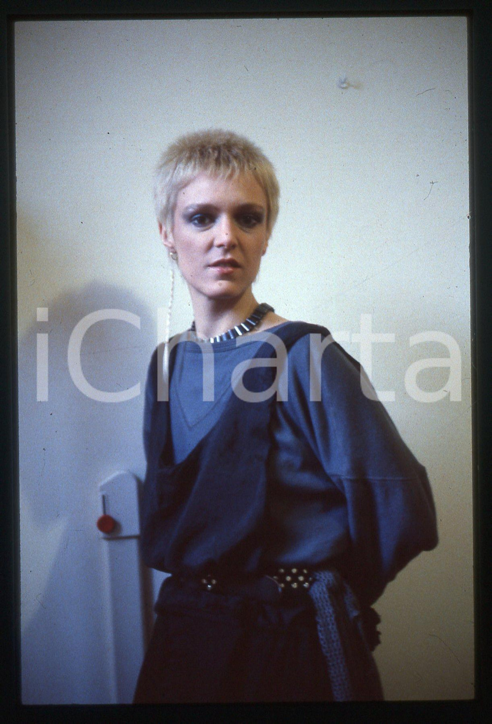 35mm vintage slide* 1985ca MUSICA - Annabel LAMB ritratto della cantante (4)