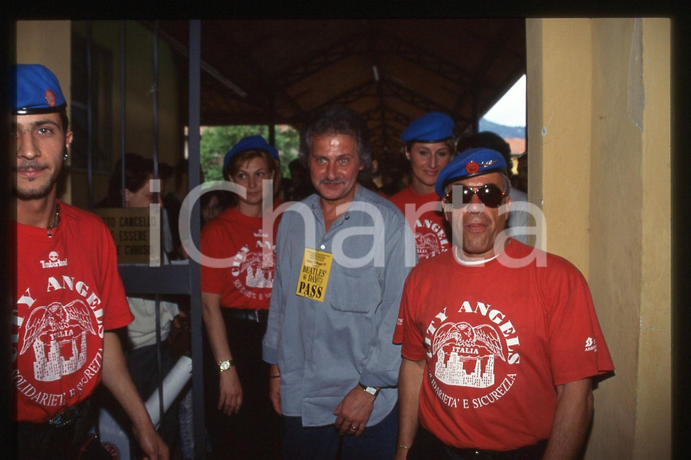 35mm vintage slide* 1997 BRESCIA - Pete BEST batterista BEATLES a raduno fans