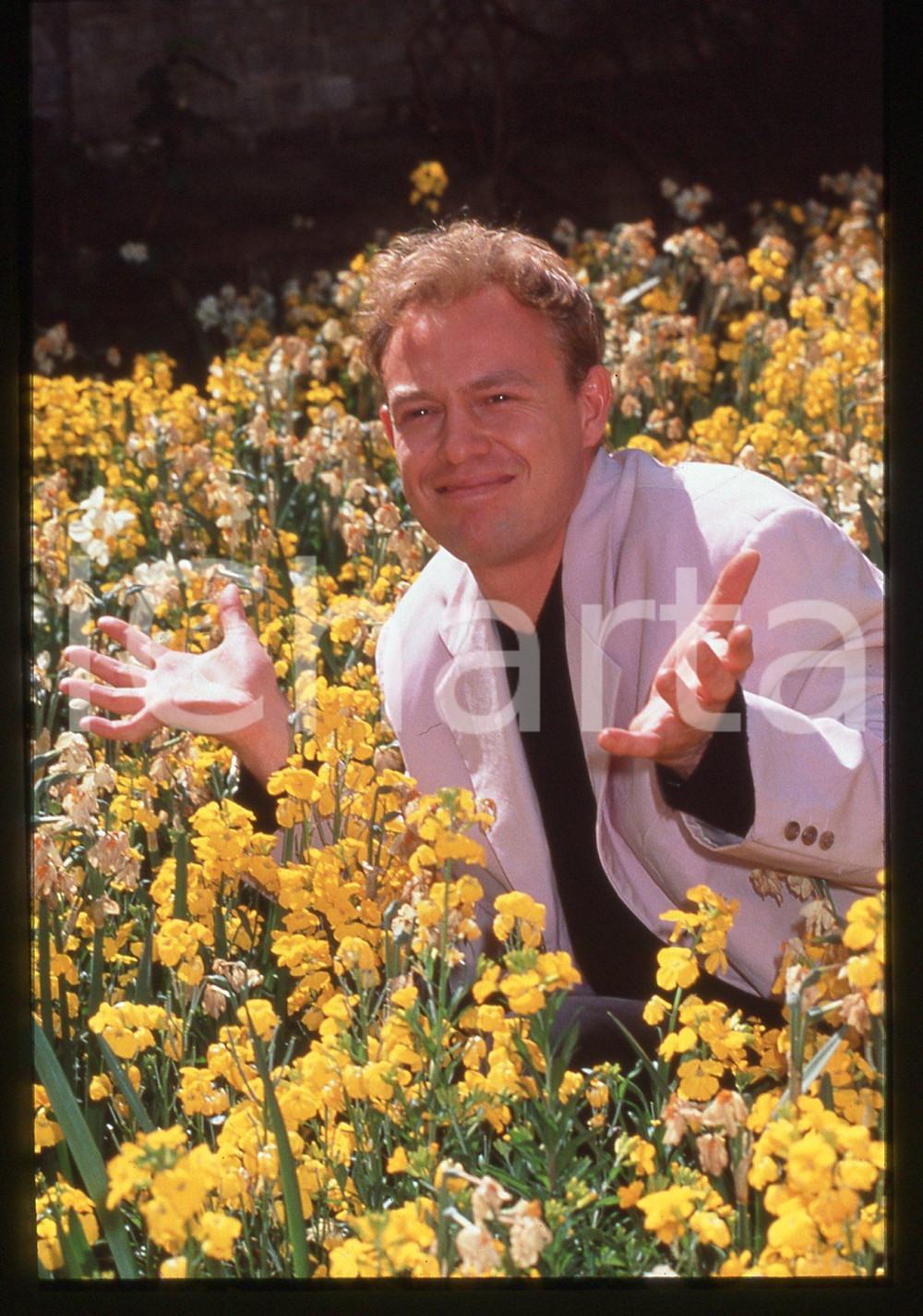 35mm vintage slide* 1990ca MUSICA - Jason DONOVAN ritratto del cantante (10)