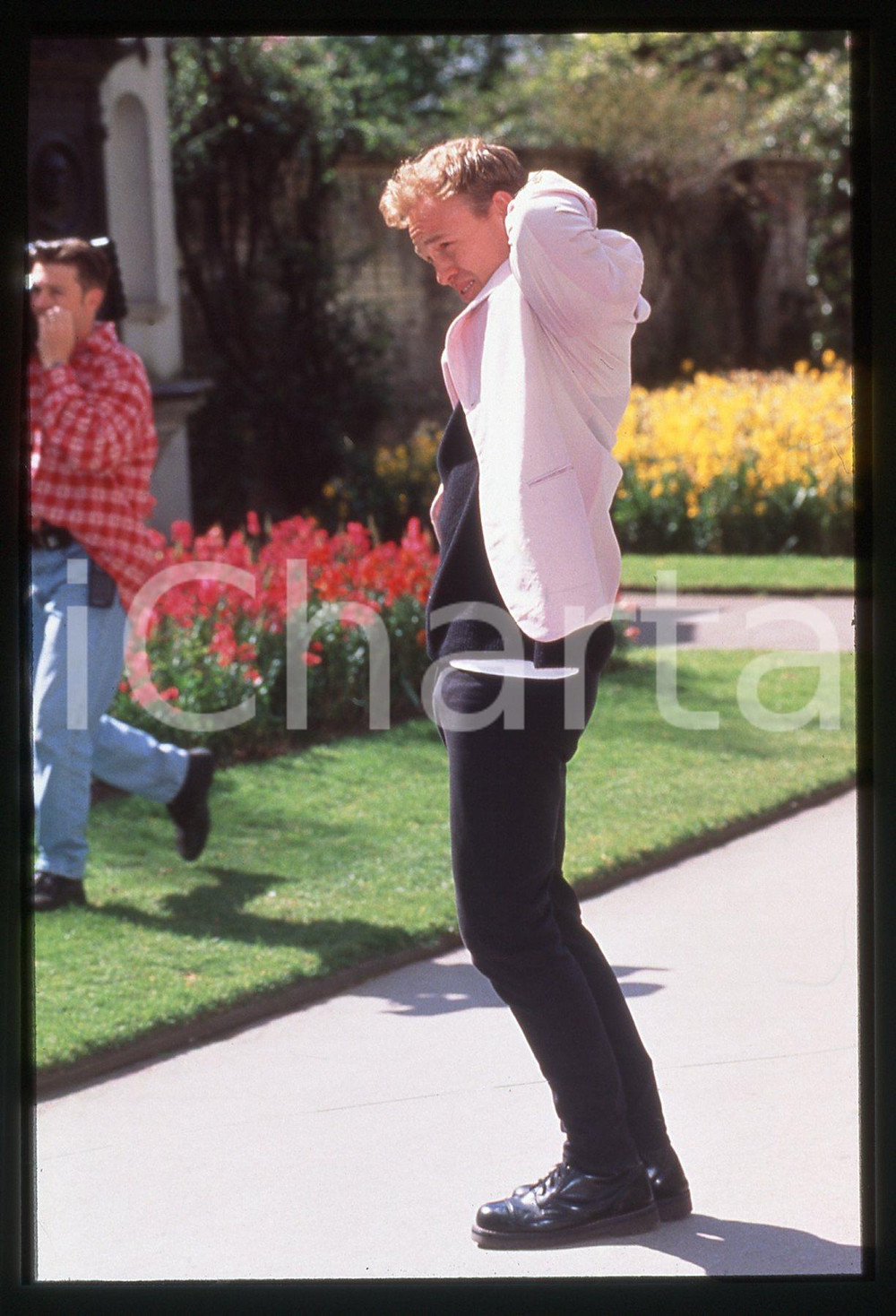 35mm vintage slide* 1990ca MUSICA - Jason DONOVAN ritratto del cantante (11)