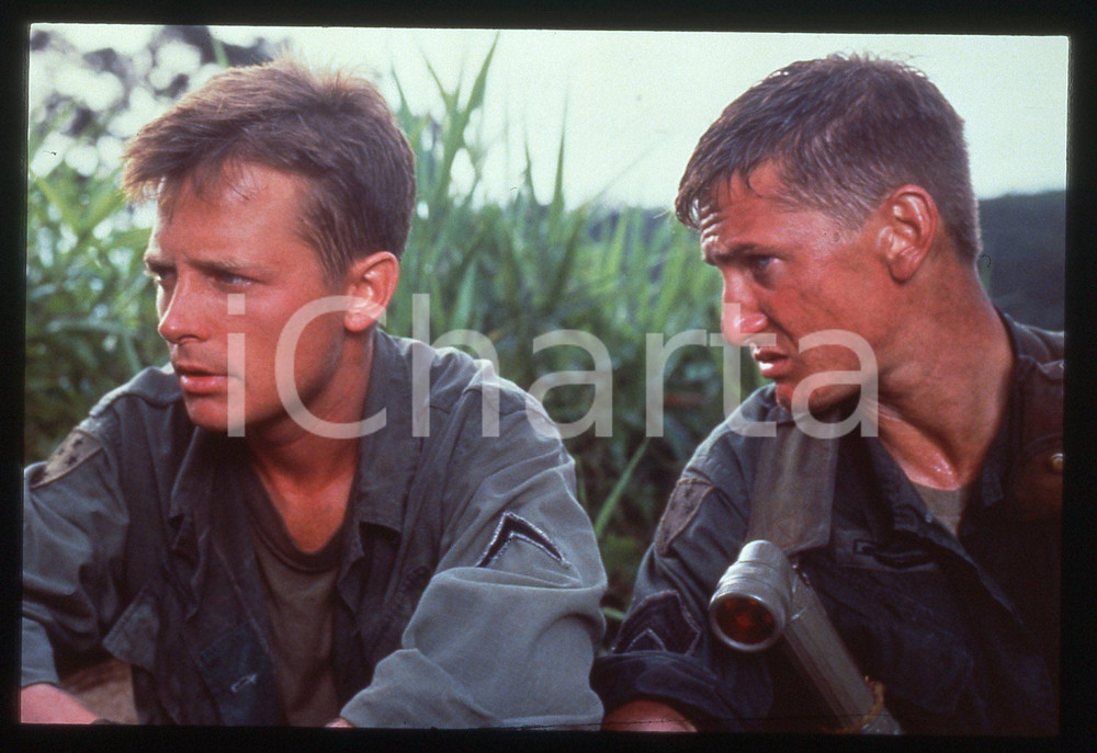 35mm vintage slide* 1989 Film CASUALTIES OF WAR - Michael J. FOX e Sean PENN