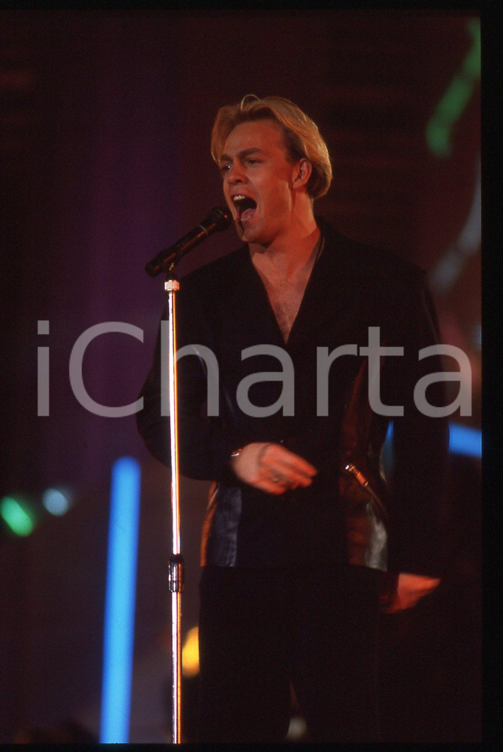 35mm vintage slide* 1990ca MUSICA - Jason DONOVAN  in concerto (16)