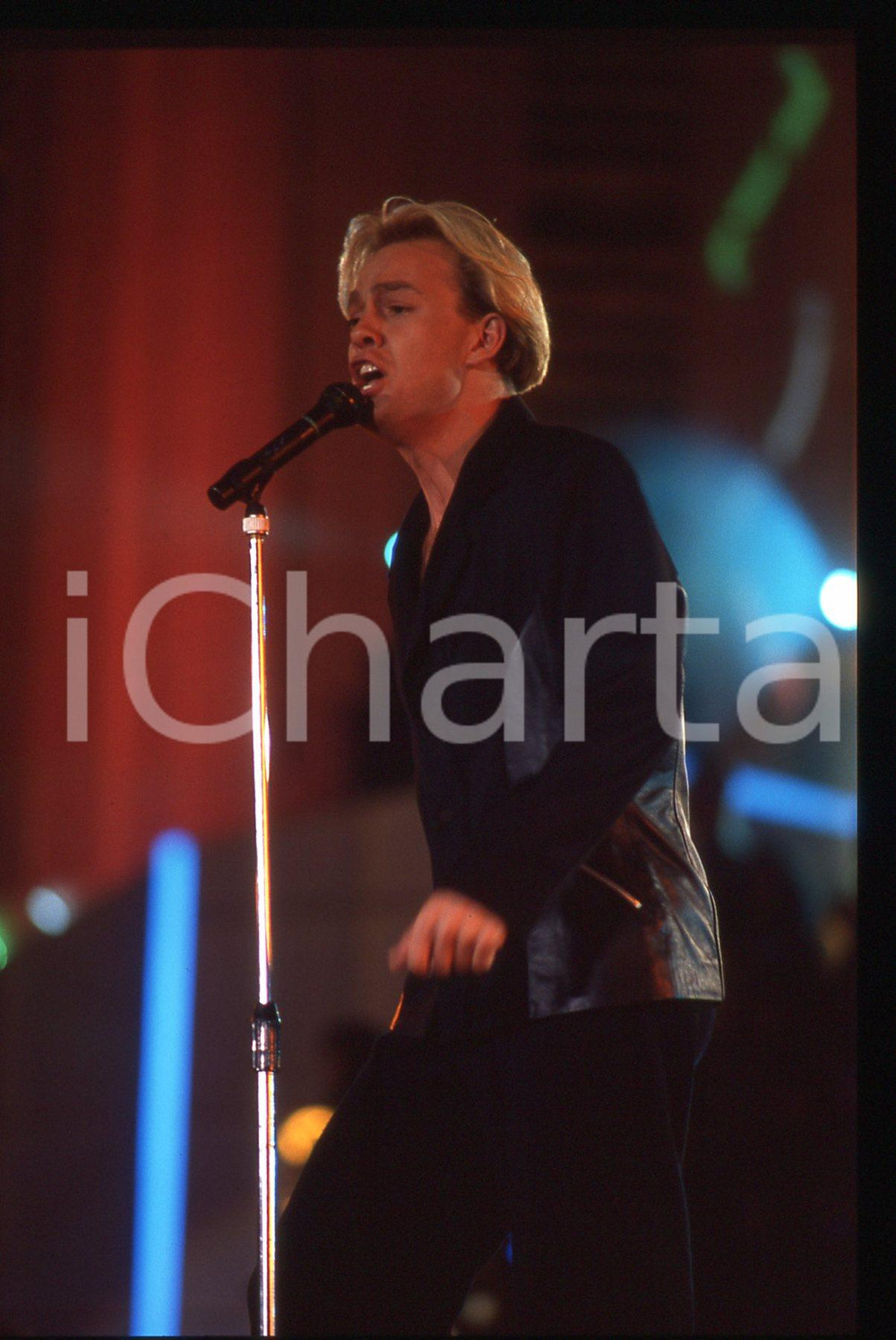 35mm vintage slide* 1990ca MUSICA - Jason DONOVAN  in concerto (17)