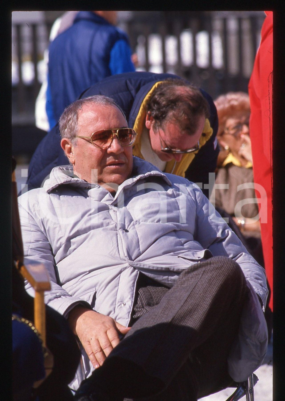 35mm vintage slide* 1990ca CINEMA - Sergio CORBUCCI ritratto del regista sul set