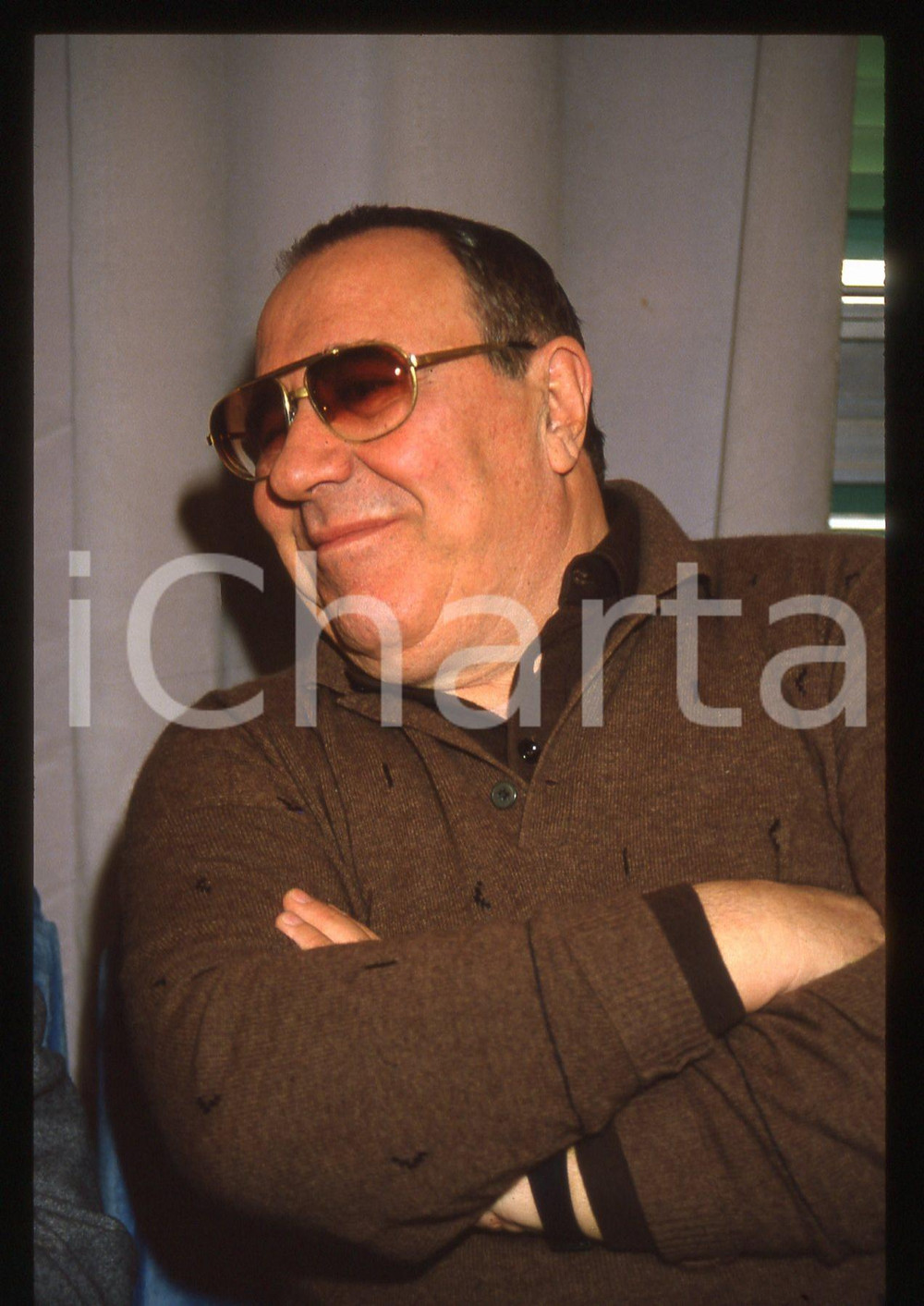 35mm vintage slide* 1988 MILANO - Sergio CORBUCCI ritratto del regista (3)