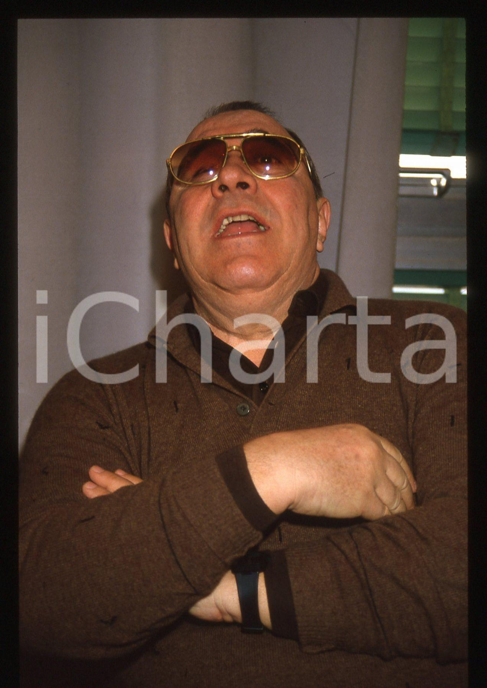 35mm vintage slide* 1988 MILANO - Sergio CORBUCCI ritratto del regista (7)