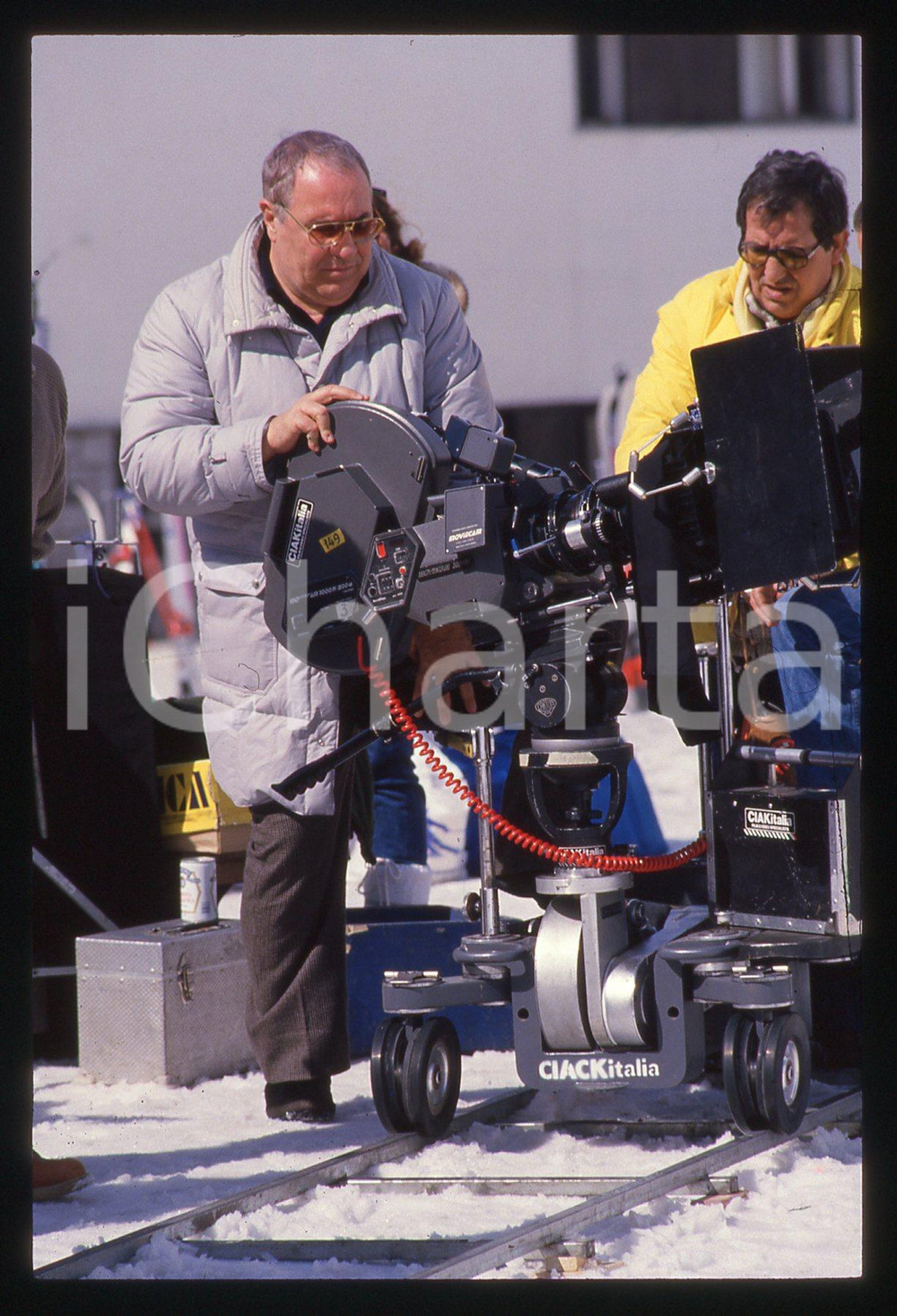 35mm vintage slide*1990ca CINEMA - Sergio CORBUCCI ritratto del regista sul set