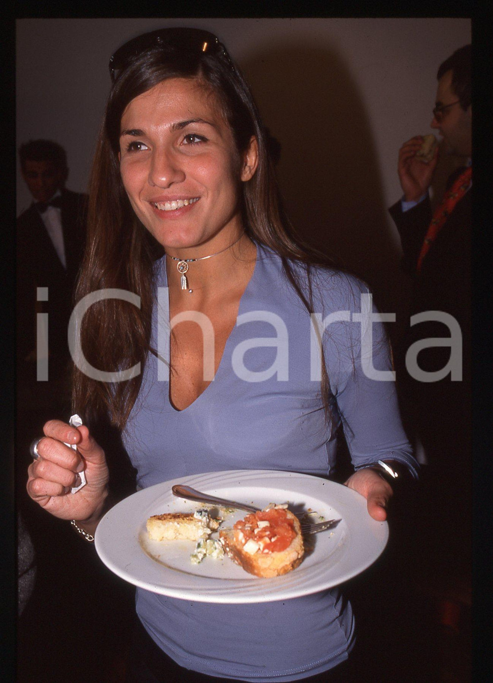 35mm vintage slide* 1995ca Simona BENCINI ritratto cantante DIROTTA SU CUBA (3)