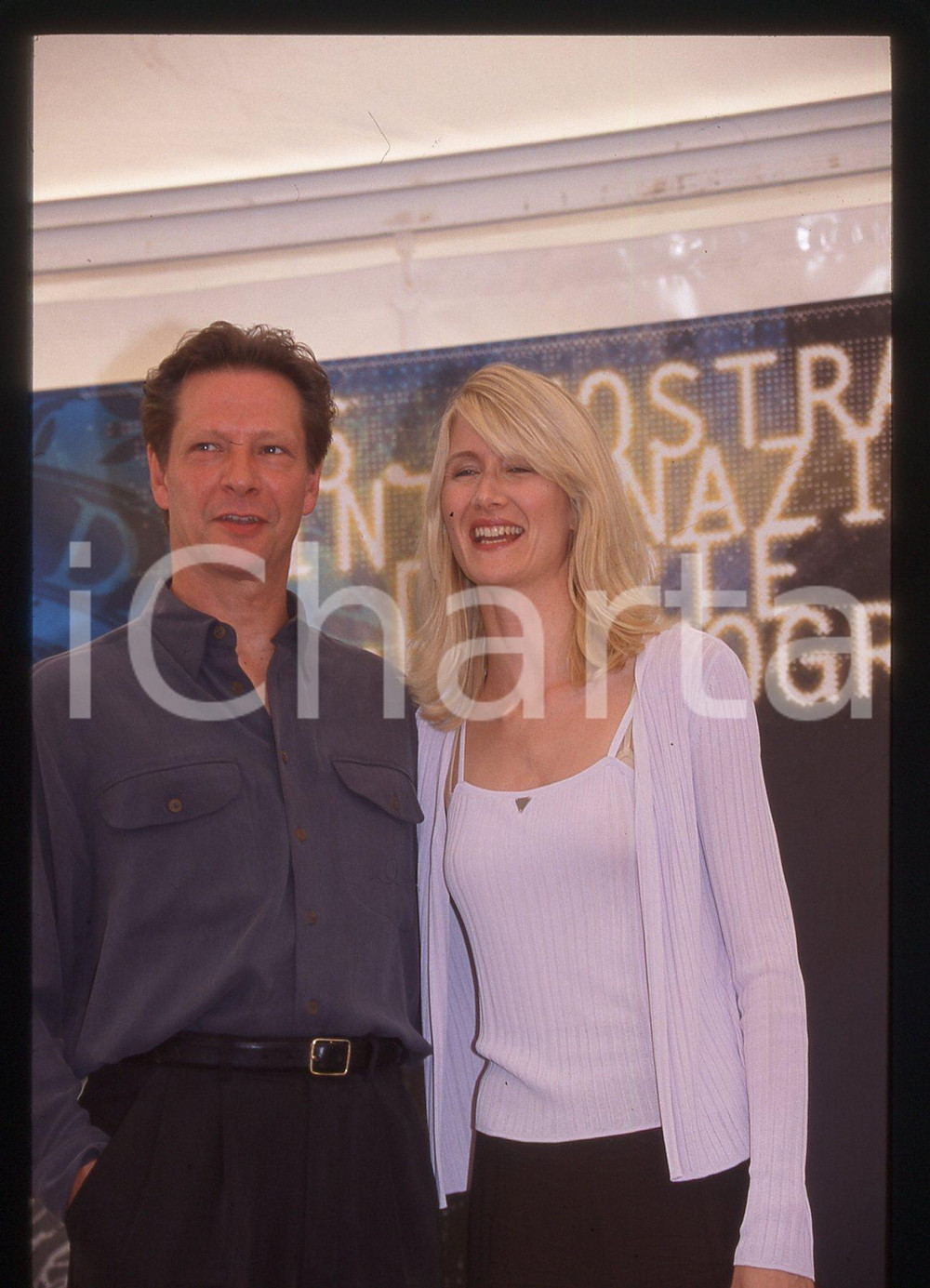 35mm vintage slide* 1999 VENEZIA Festival Cinema - Chris COOPER e Laura DERN