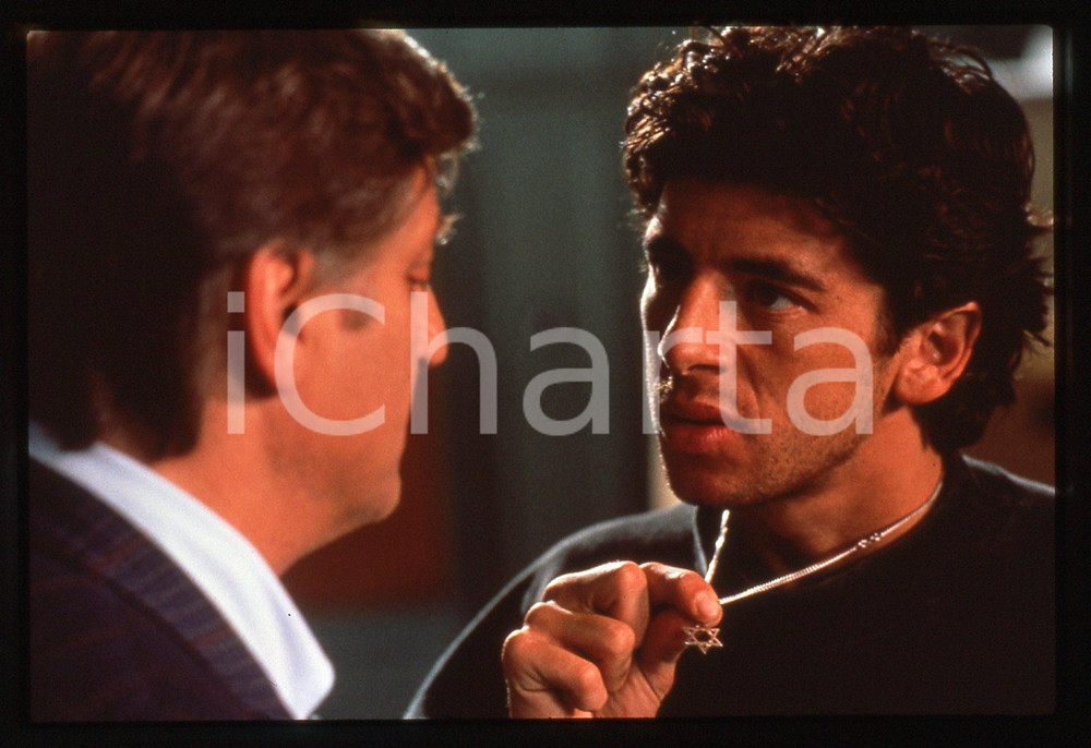35mm vintage slide* 1989 Film L'UNION SACREE - Patrick BRUEL in una scena (2)