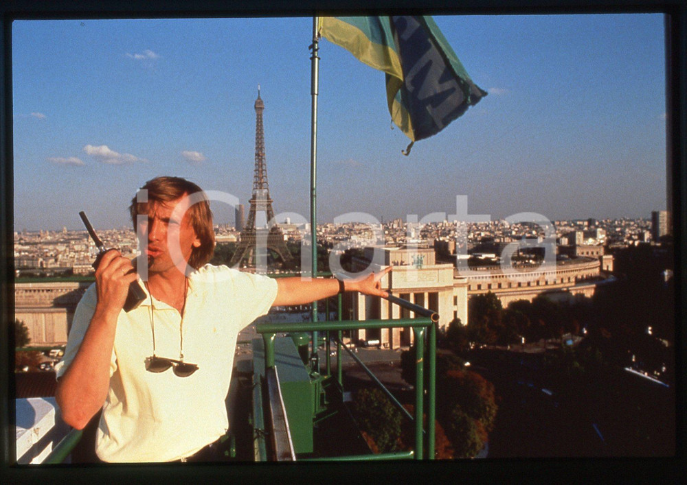 35mm vintage slide* 1989 Film L'UNION SACREE - il regista Alexandre ARCADY