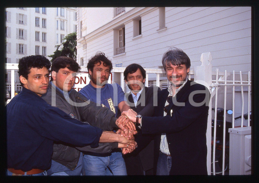 35mm vintage slide* 1993 LA SCORTA di Ricky TOGNAZZI - il cast del film