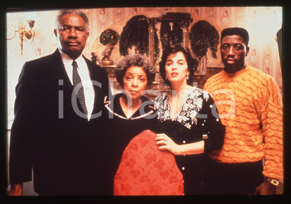 Fotografia d epoca originale 35mm vintage slide 1991 JUNGLE FEVER di Spike LEE  il cast del film 1