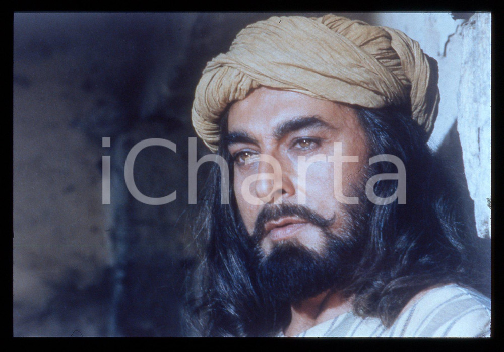 Fotografia d epoca originale 35mm vintage slide1996 Film IL RITORNO DI SANDOKAN  Kabir BEDI in una scena 1