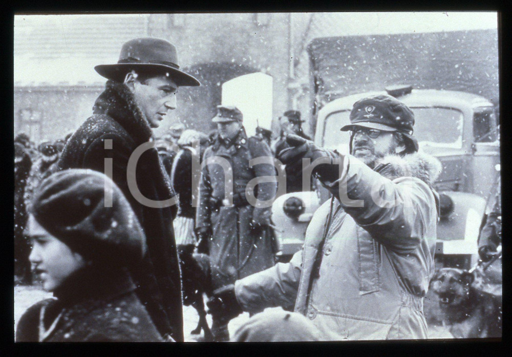 35mm vintage slide* 1993 SCHINDLER'S LIST - Liam NEESON e Steven SPIELBERG 