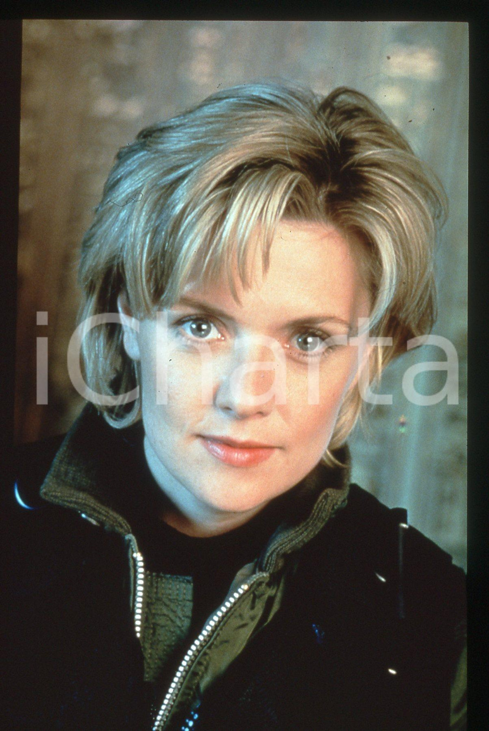 Fotografia d epoca originale 35mm vintage slide 1997 STARGATE SG1  Amanda TAPPING ritratto dell attrice 1