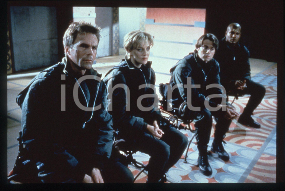 Fotografia d epoca originale 35mm vintage slide 1997 STARGATE SG1  Il cast della serie TV 1