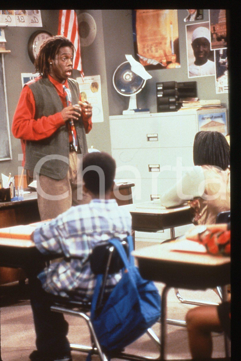 Fotografia d epoca originale 35mm vintage slide 1993 WHERE I LIVE Doug E. DOUG in una scena della serie TV 1